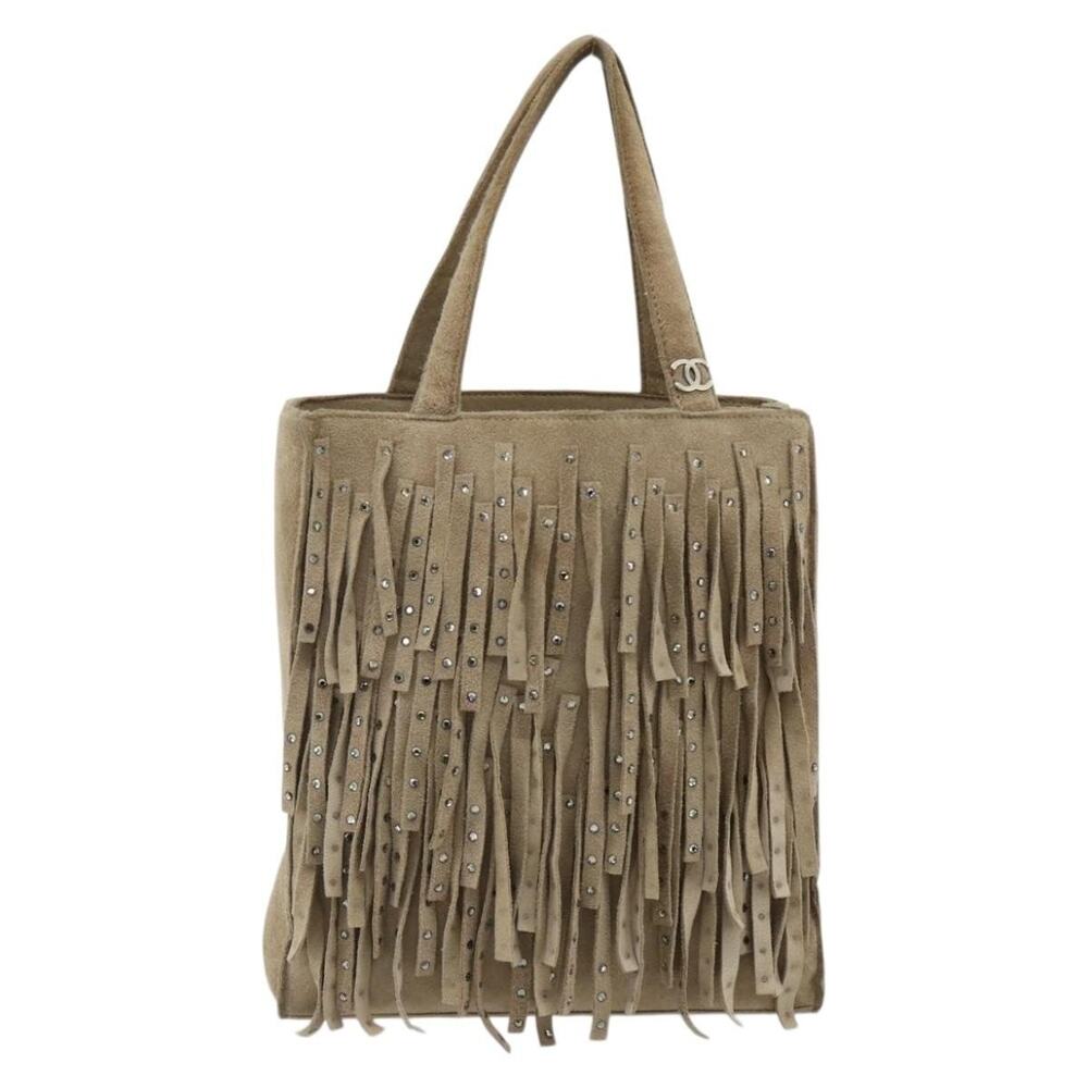 Chanel Suede Handbag Beige